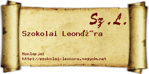 Szokolai Leonóra névjegykártya